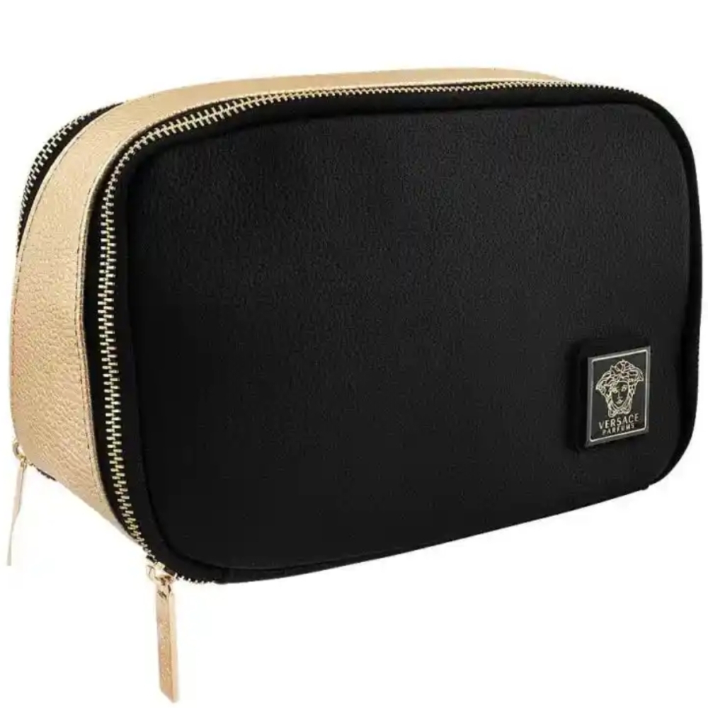 Versace Black and Gold Cosmetic Bag